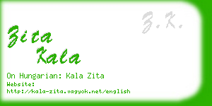 zita kala business card